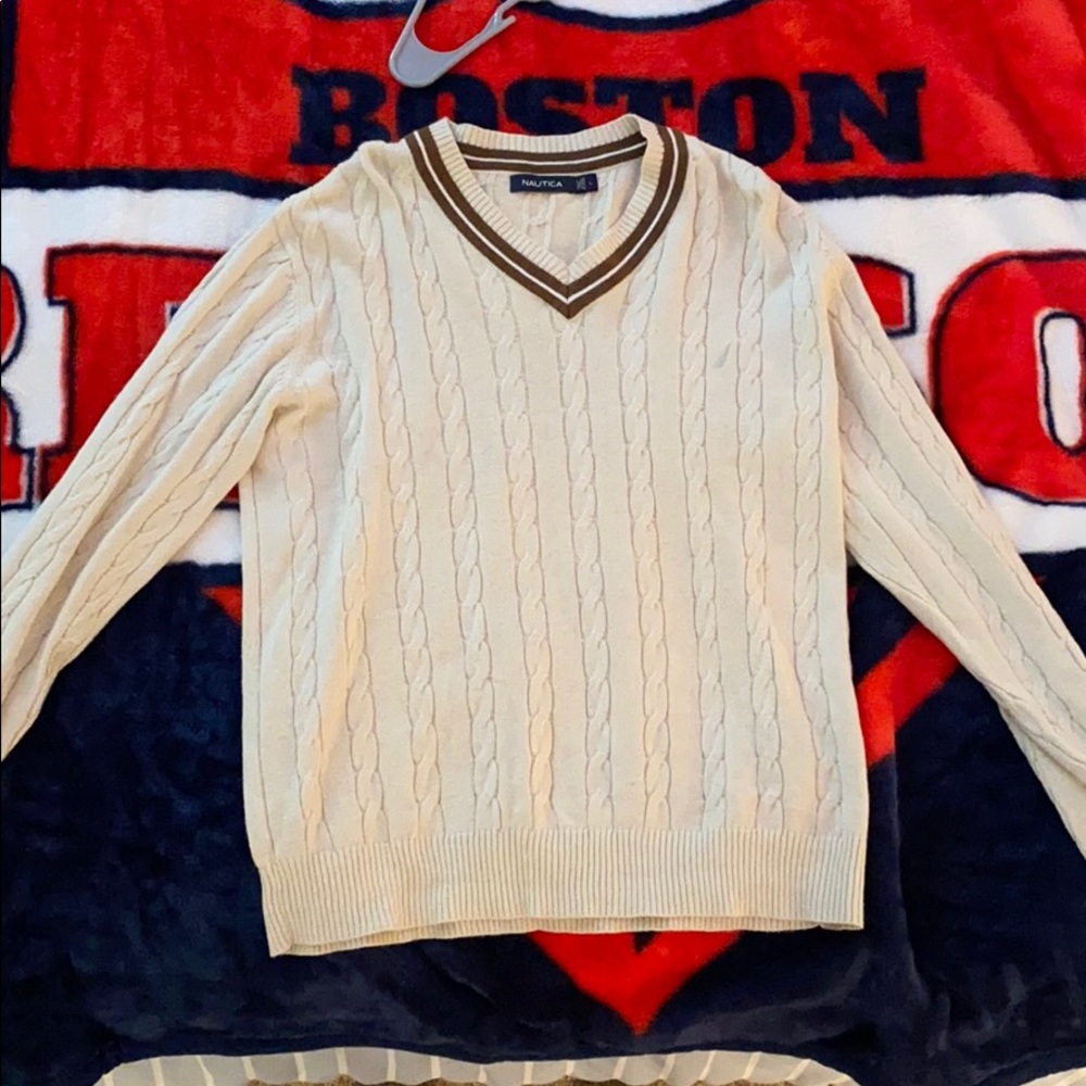 Nautical White Sweater